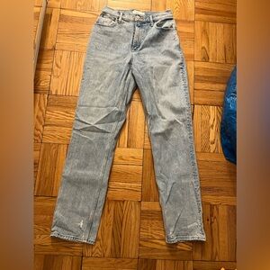 A&F 90’s straight ultra high rise sz 28/6L